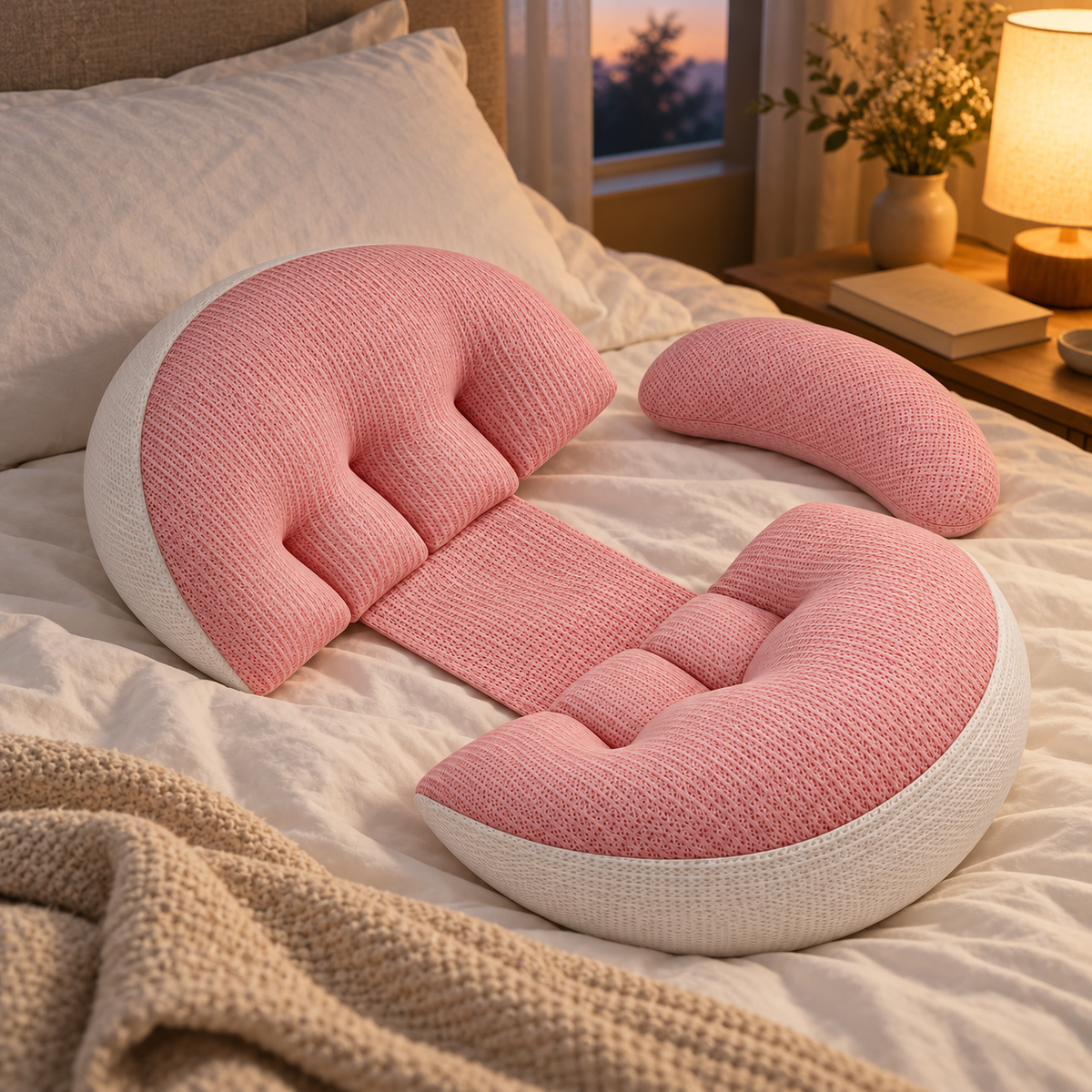 Cuscino Luna Mamma pronto per una serata di relax